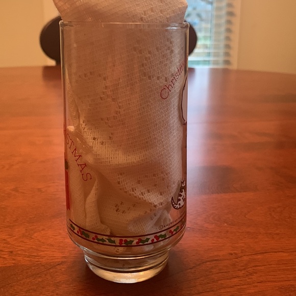 Vintage 1970s Coca Cola Holly Hobbie Christmas Drinking  Glass - Picture 6 of 10